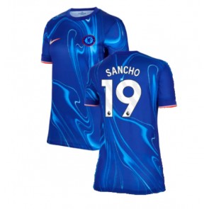 Chelsea Jadon Sancho #19 Dámské Domácí Dres 2024-25 Krátký Rukáv